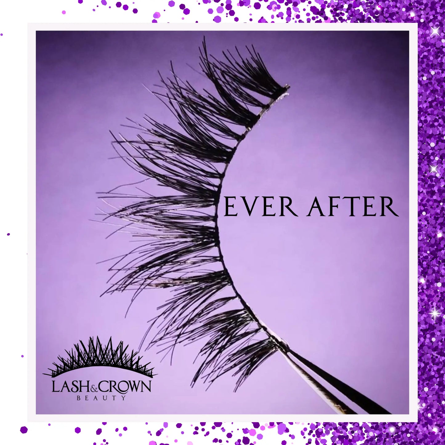 Lightweight luxury vegan double layer lashes with 3D natural curl — Ever After by Lash & Crown Beauty