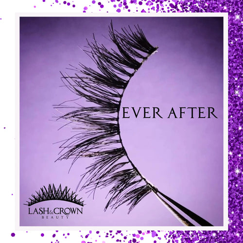Lightweight luxury vegan double layer lashes with 3D natural curl — Ever After by Lash & Crown Beauty