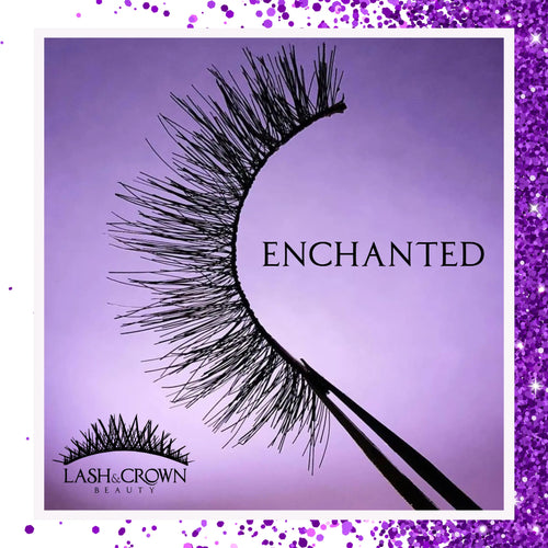 Lightweight luxury vegan double layer lashes with 3D natural curl — Enchanted by Lash & Crown Beauty