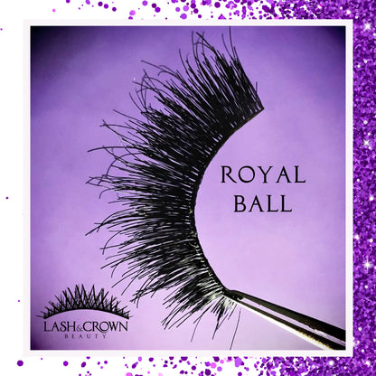 Lightweight luxury vegan double layer lashes with 3D natural curl — Royal Ball by Lash & Crown Beauty