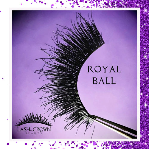 Lightweight luxury vegan double layer lashes with 3D natural curl — Royal Ball by Lash & Crown Beauty